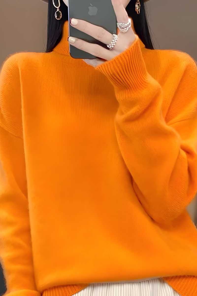 Elyn™ | Pull col roulé en maille