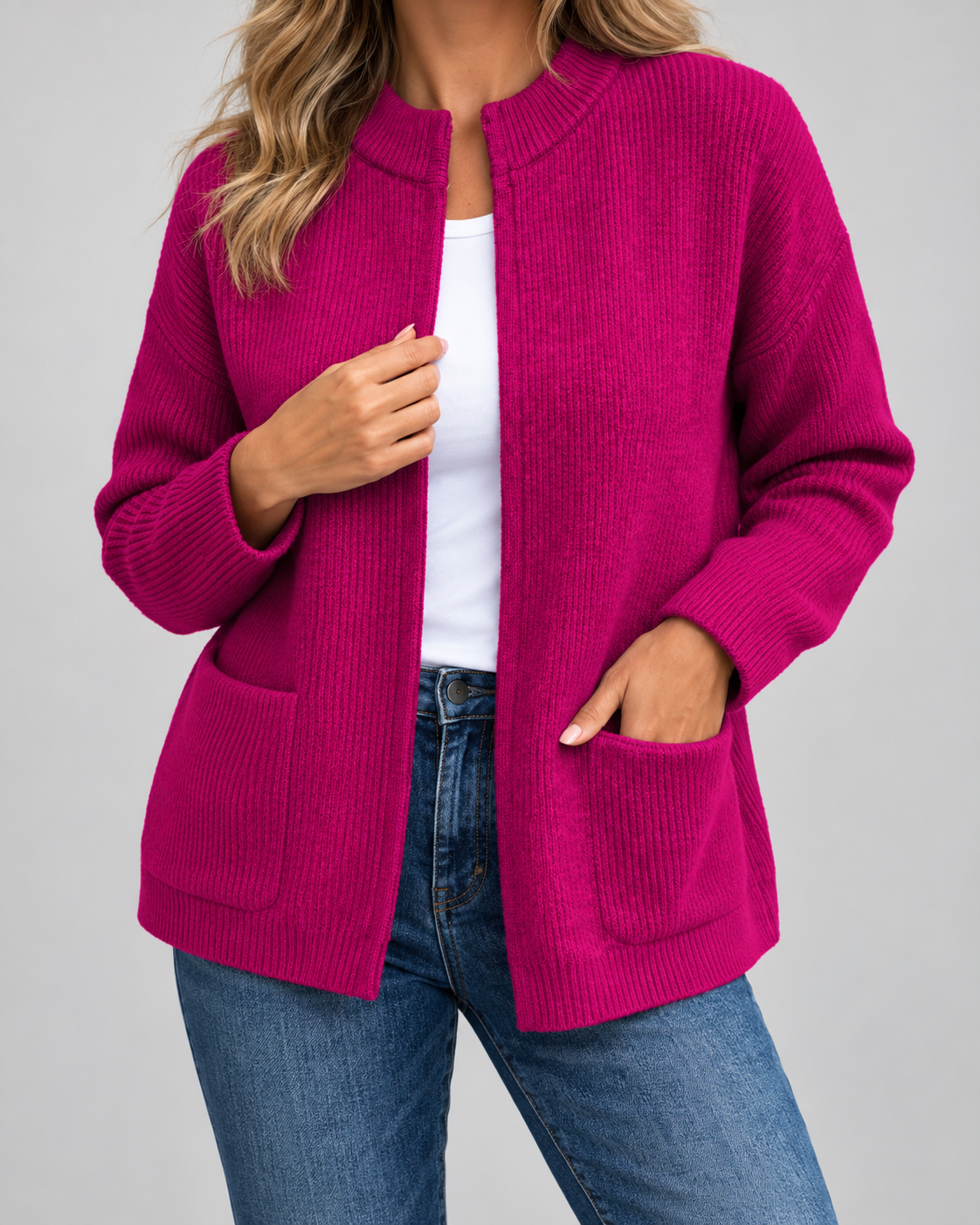 Merel™ | Cardigan en maille chaud avec poches
