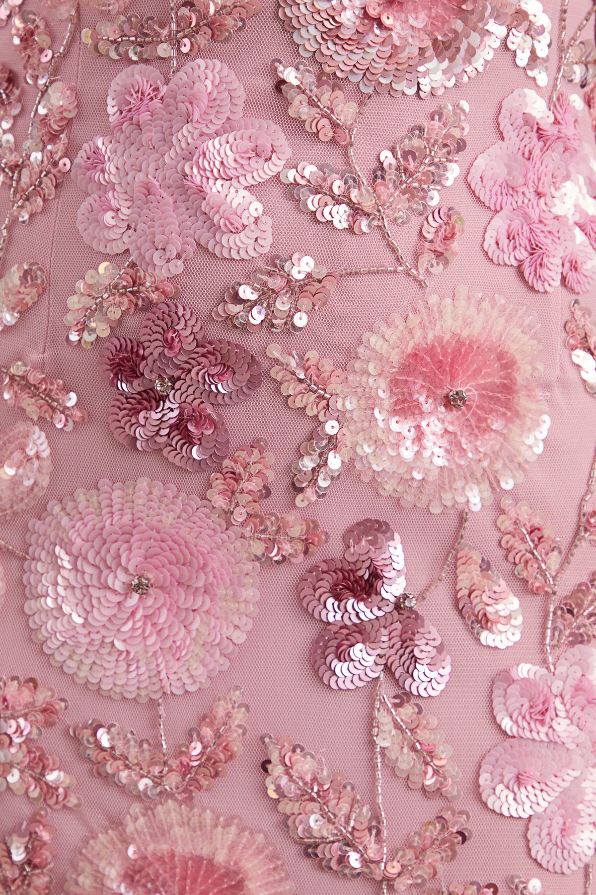 Gemini | Vestido Largo Rosa Con Tirantes Y Pedrería