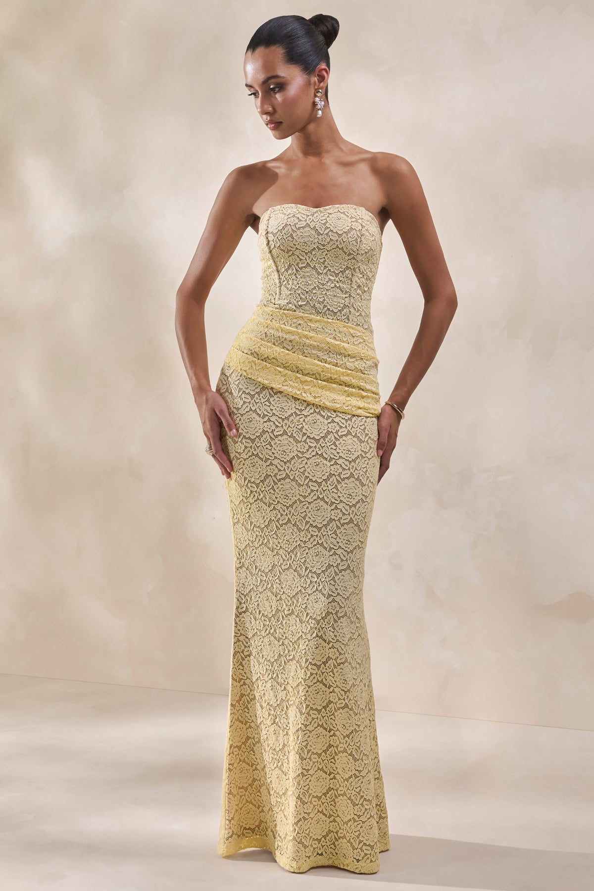 Vissia | Body Bandeau Limón De Encaje