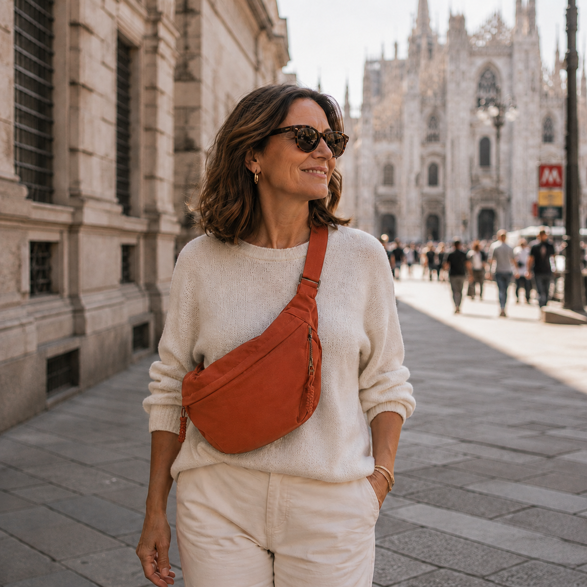Rosa | Bolso de Hombro Naranja