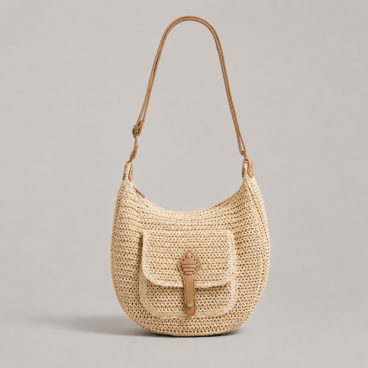Valentina | Alltagstasche geflochten Beige