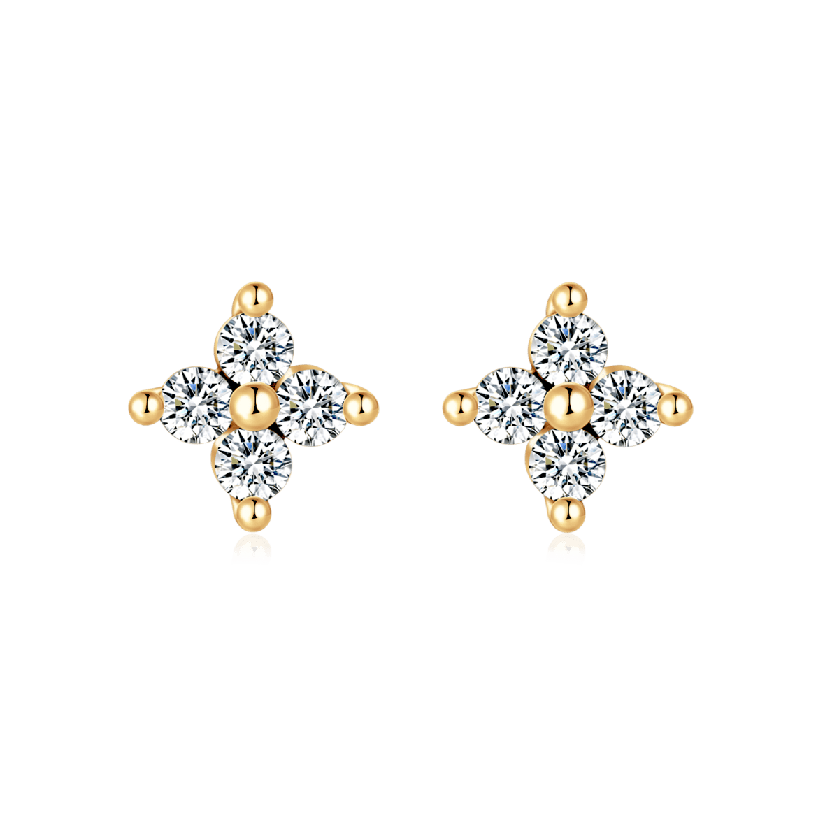 Pendientes Mini Flor Cristal