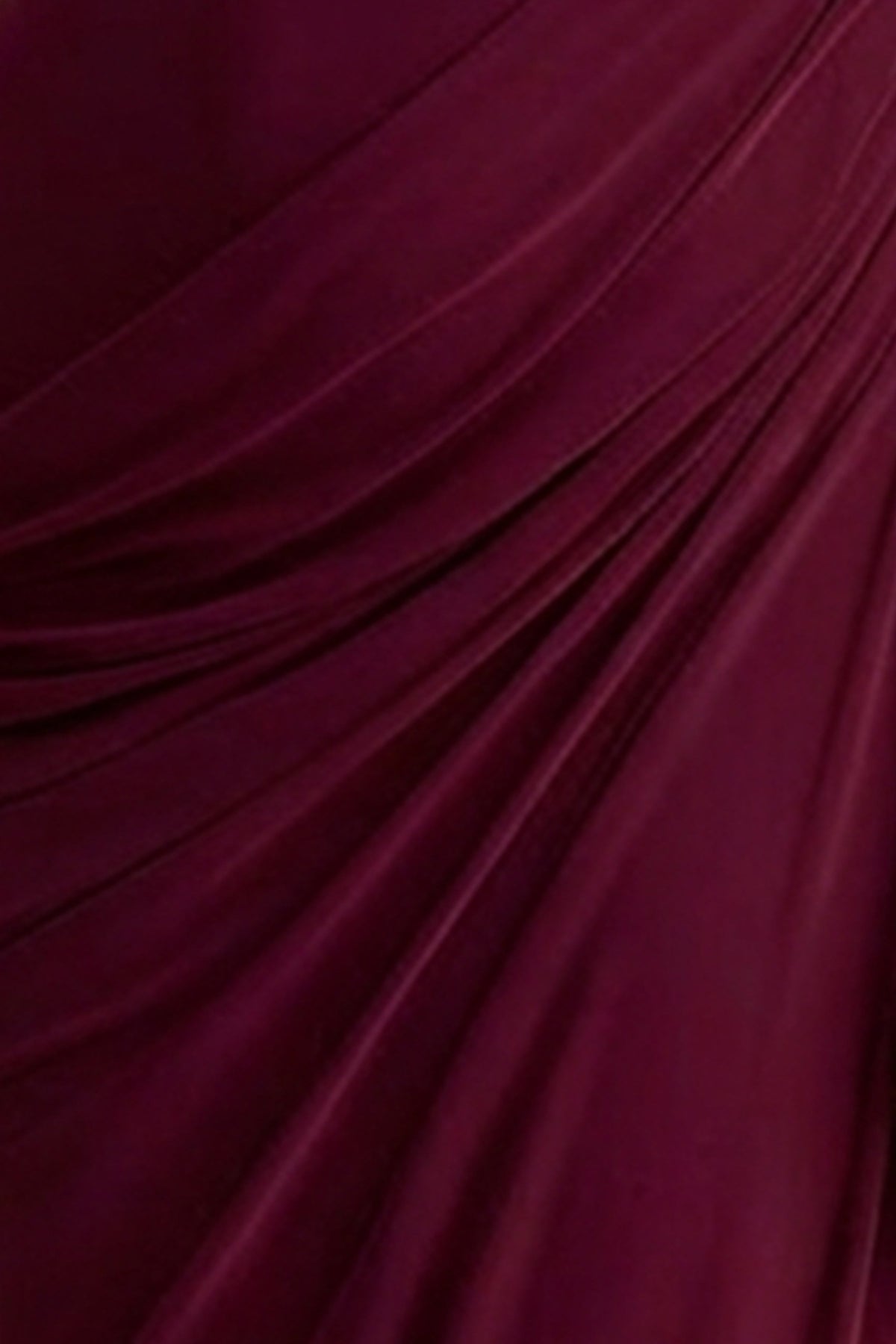 Aphra | Vestido Largo burdeos con escote alto y manga capa
