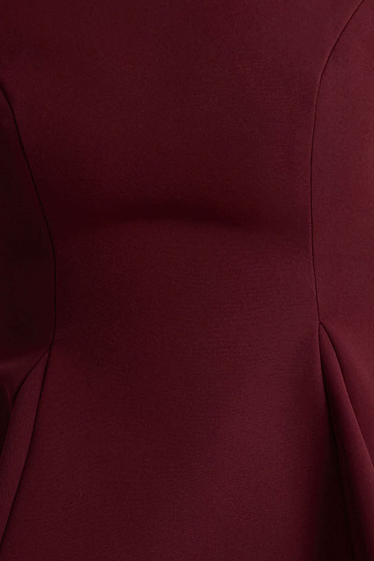 Eletta | Vestido Corto Burdeos con Cuello Redondo y Detalle de Pedrería
