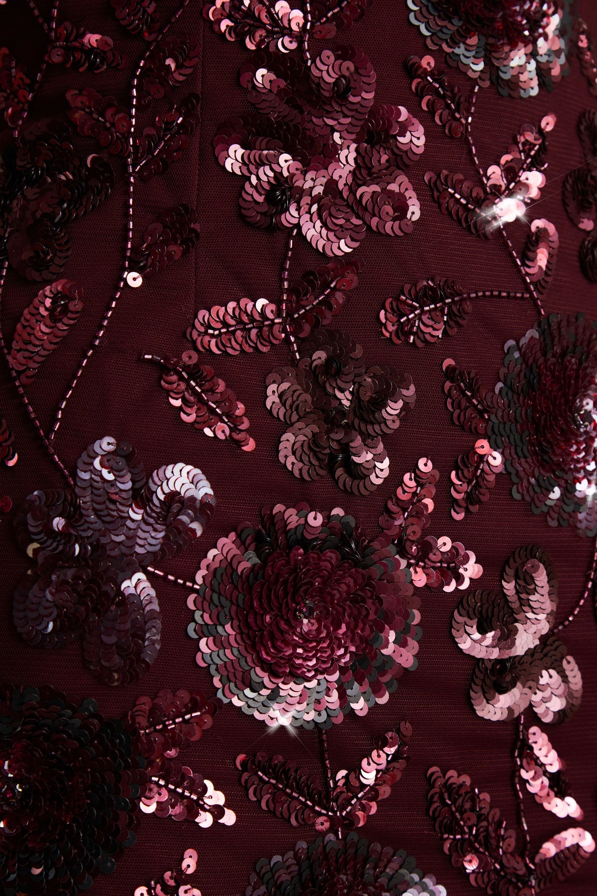 Moonshine | Vestido Corto con estampado floral burdeos y cuello cuadrado