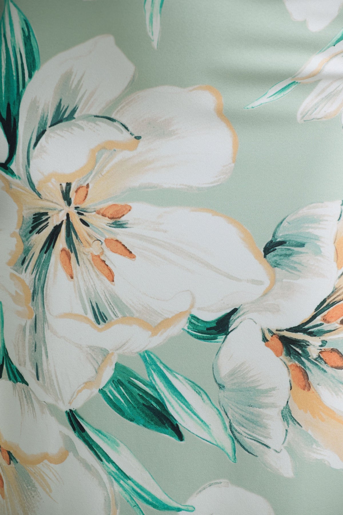 Kellis | Vestido largo Asimétrico con Manga Abullonada en Estampado Floral Verde