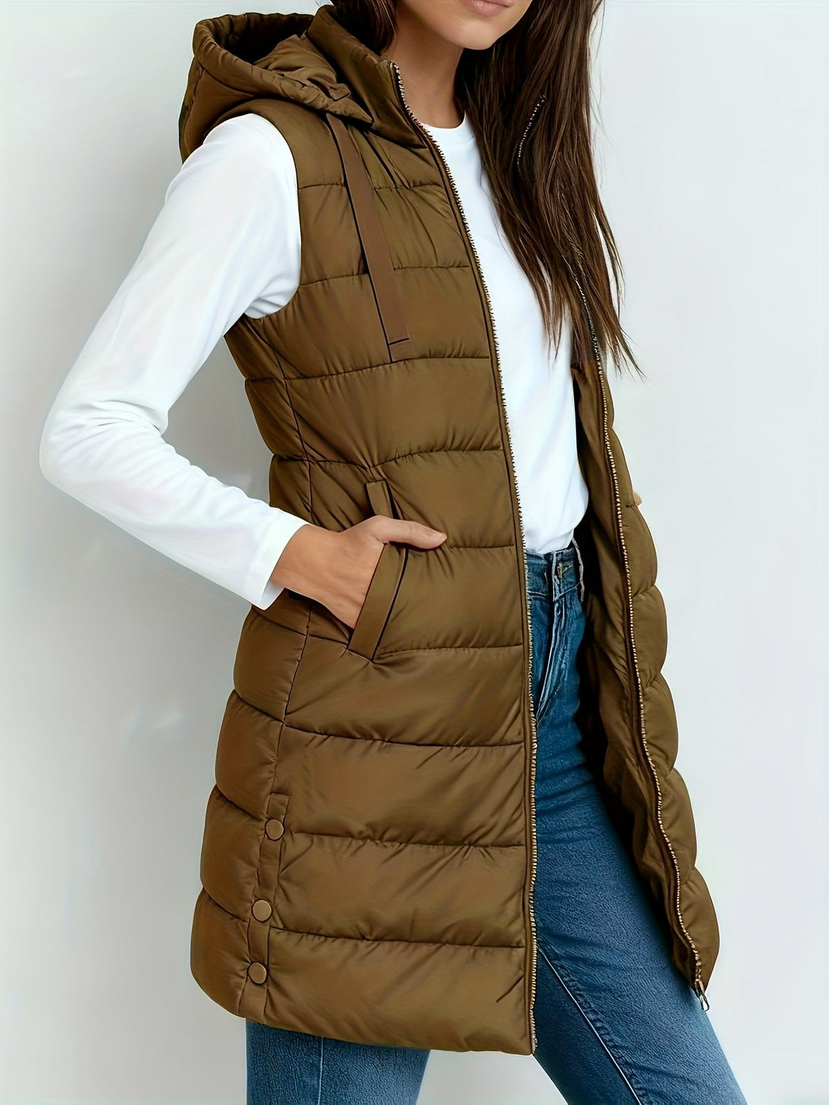 Tira™ | Chaleco Largo Acolchado Elegante