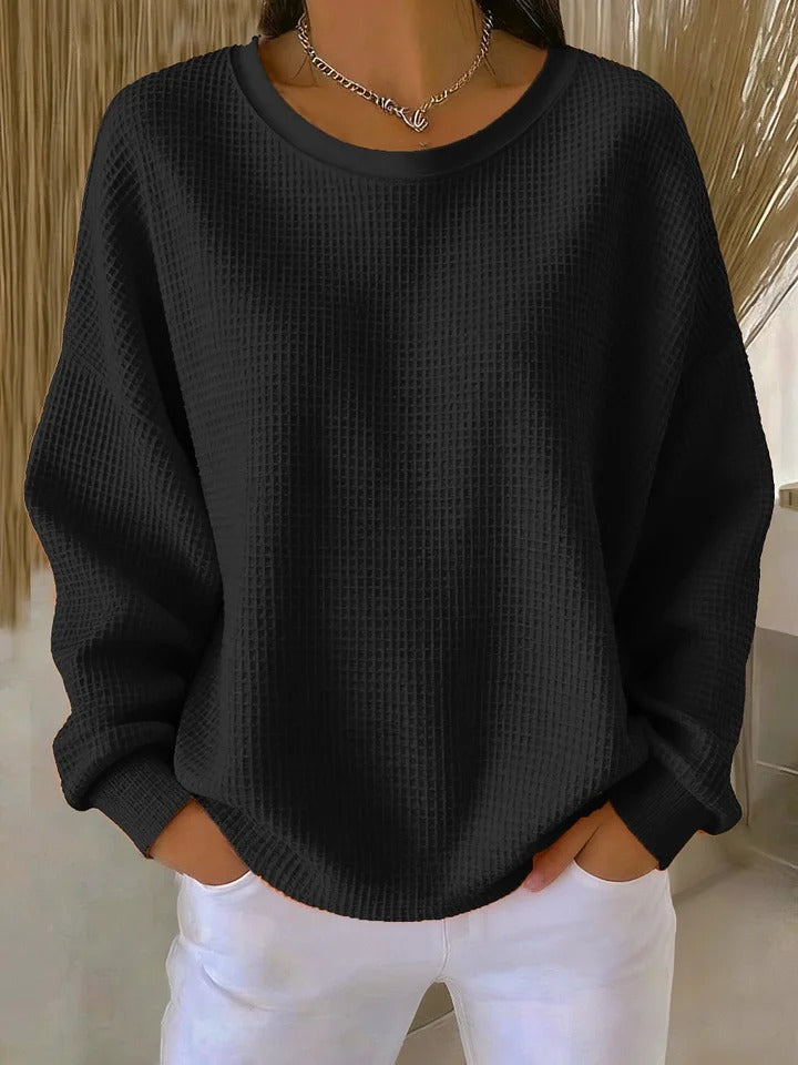 Sari™ | Lässiger Strickpullover mit Struktur