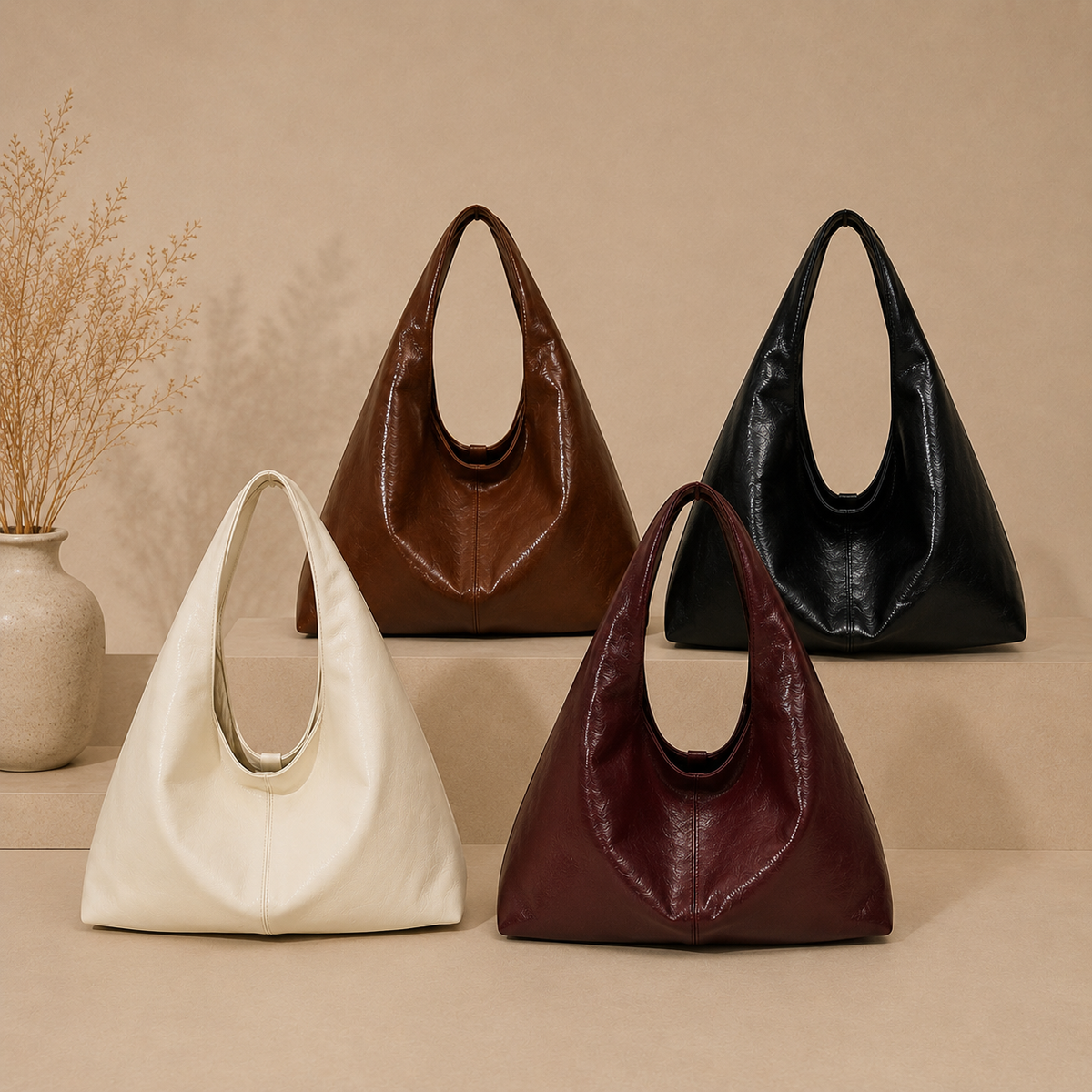 Valentina | Bolso Hobo de Silueta Esculpida