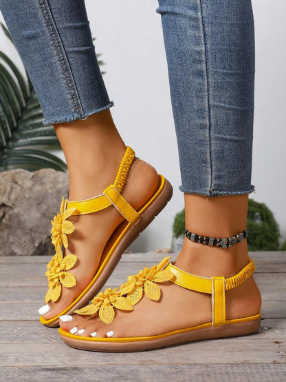 Florea | Sandalias Ortopédicas con Flores Aplicadas