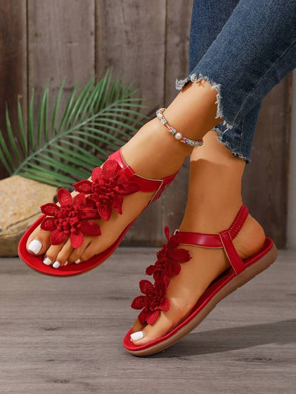 Florea | Sandalias Ortopédicas con Flores Aplicadas