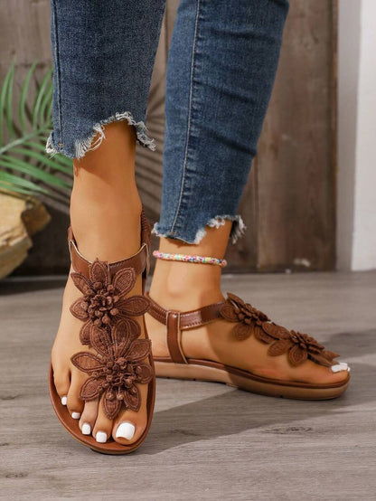 Florea | Sandalias Ortopédicas con Flores Aplicadas