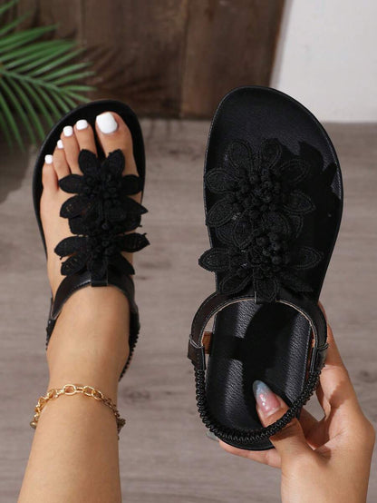 Florea | Sandalias Ortopédicas con Flores Aplicadas