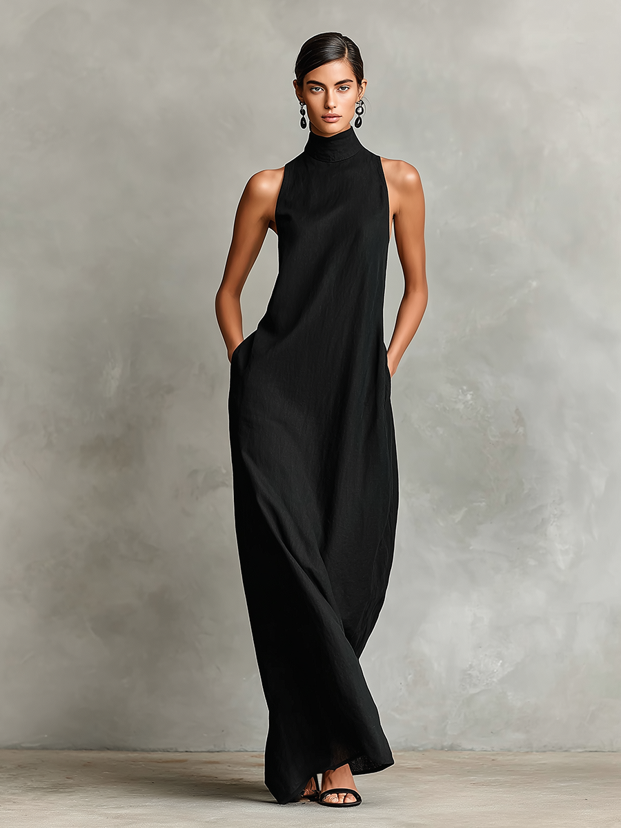 Caterina | Minimalistisches langes Kleid
