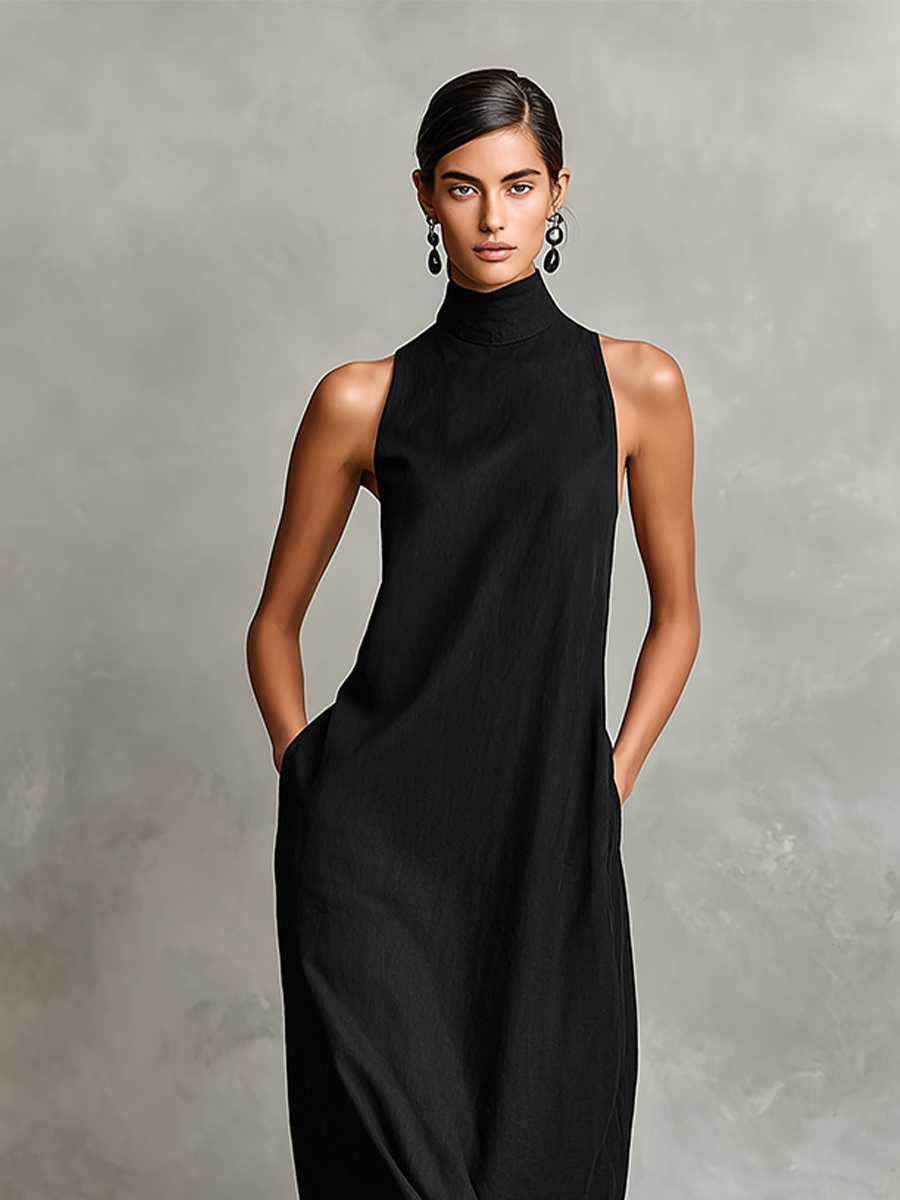 Caterina | Minimalistisches langes Kleid