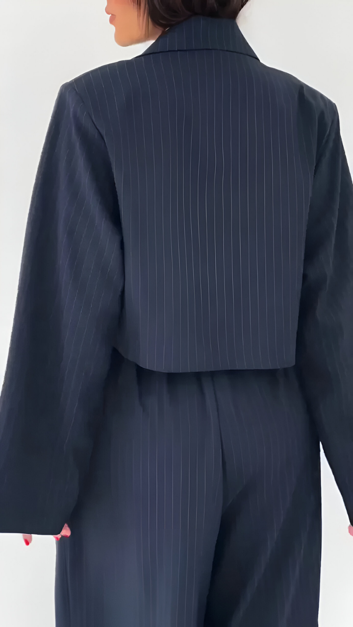Zara™ | Ensemble deux pièces avec pantalon large et blazer court