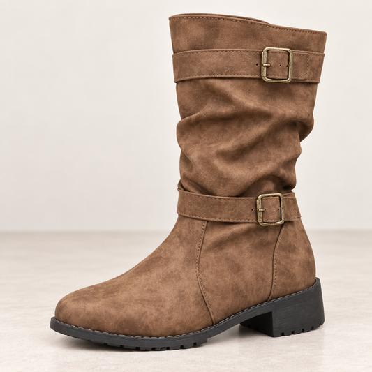 Dalia | Botines de otoño con tacón bajo y hebilla