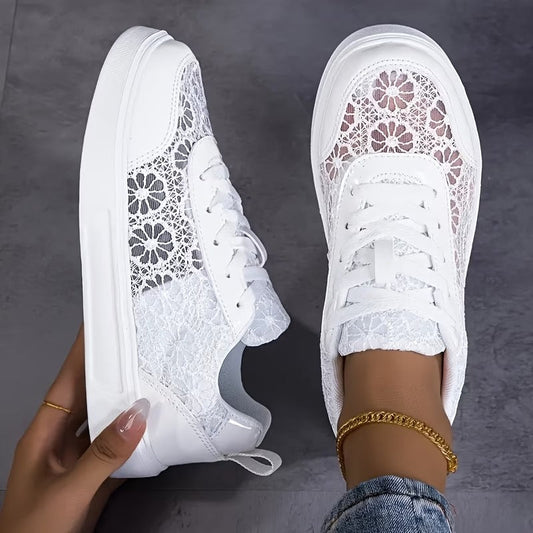 Diletta | Sneaker aus floraler Spitze
