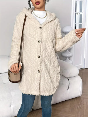 Lisa™ | Veste teddy chaude à capuche