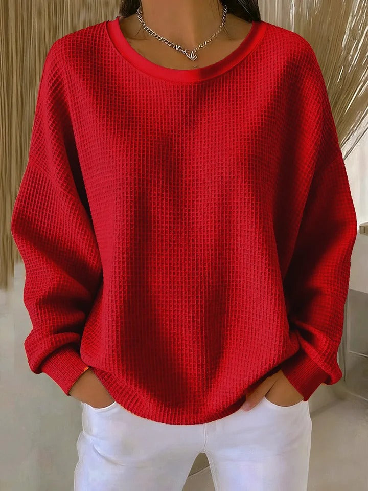 Sari™ | Lässiger Strickpullover mit Struktur
