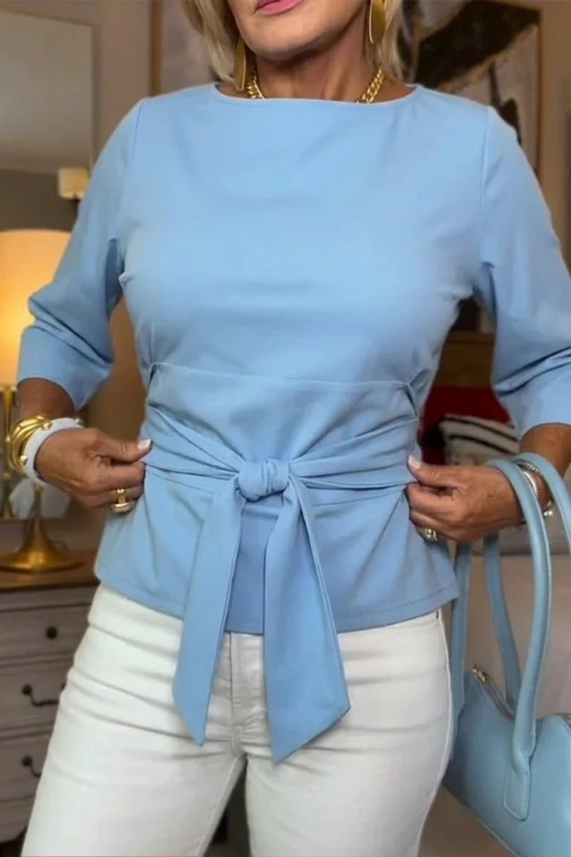 Daria™ | Stilvolles Top mit Schleife in der Taille