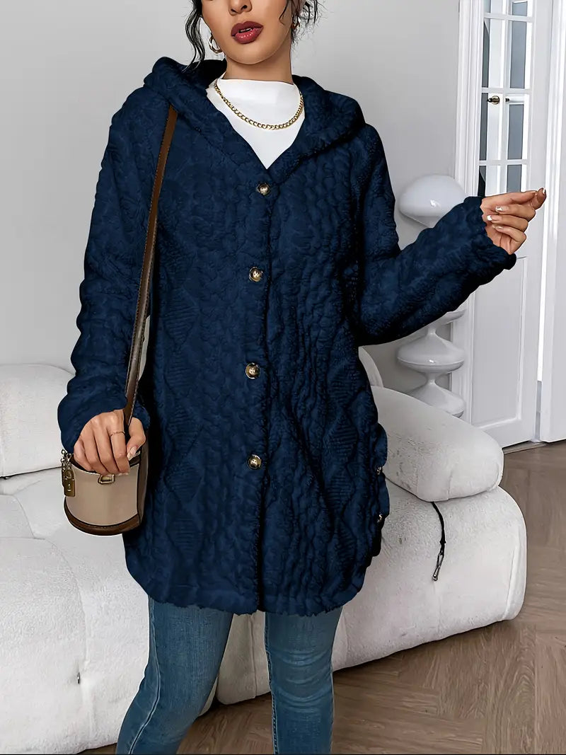 Lisa™ | Veste teddy chaude à capuche