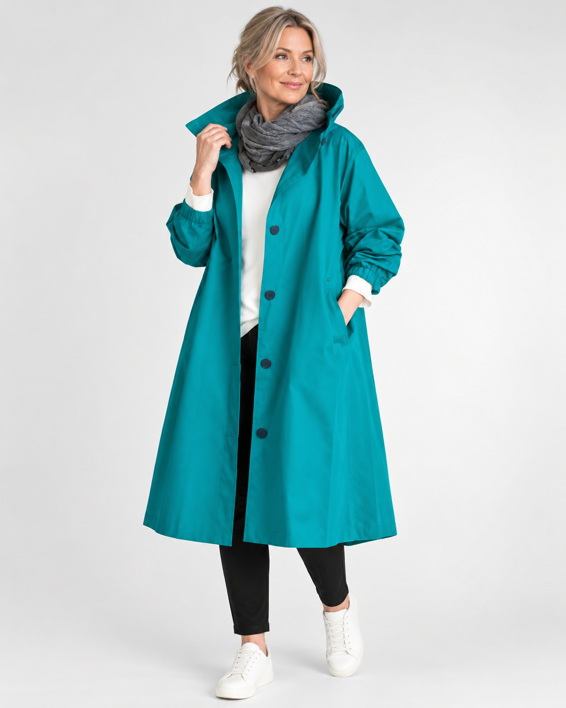Vina™ | Trench Largo Cálido con Capucha