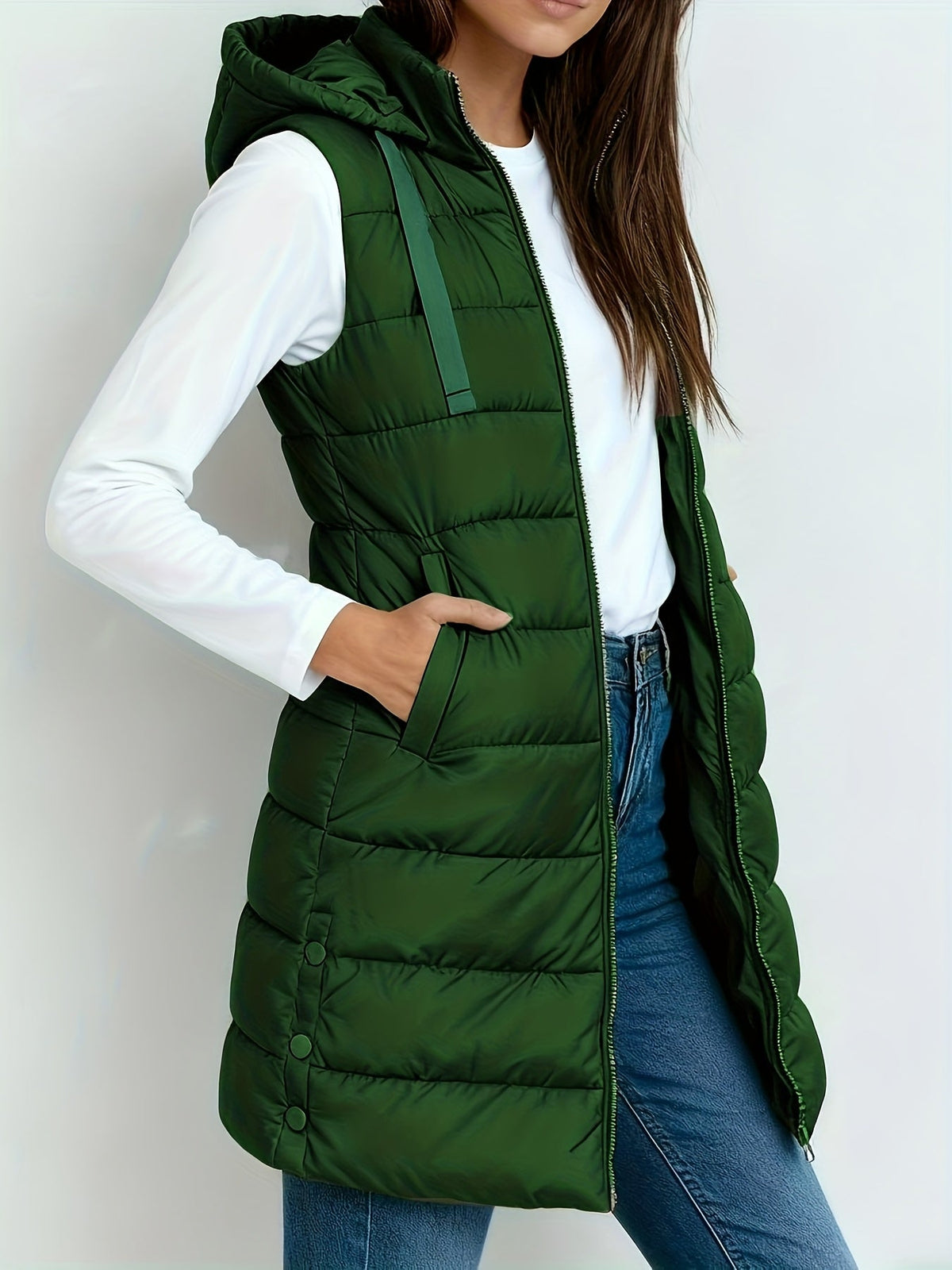 Tira™ | Chaleco Largo Acolchado Elegante