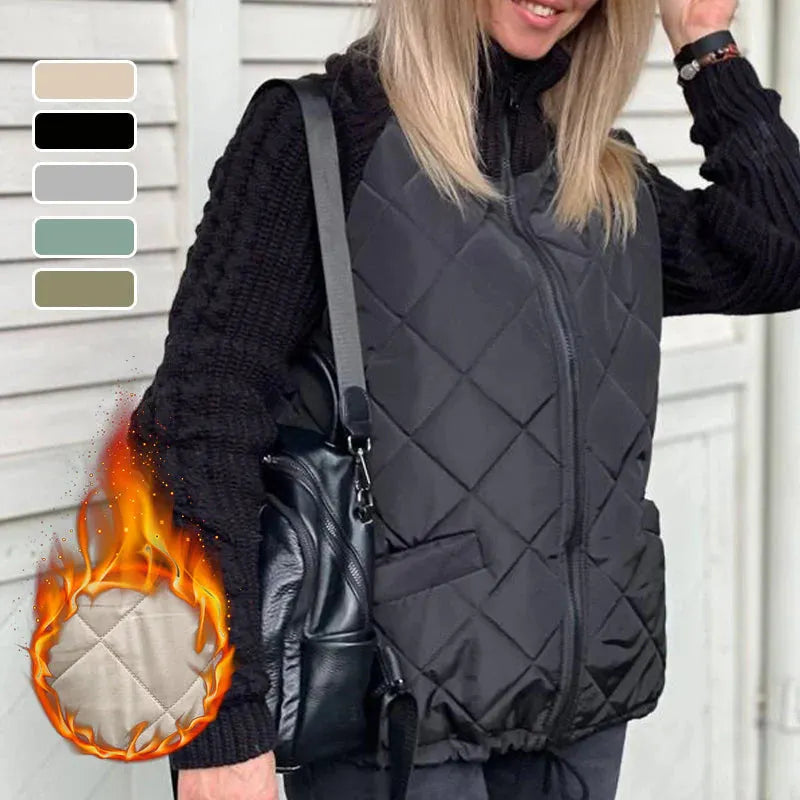 Nienke™ | Warme Steppjacke mit Strickärmeln
