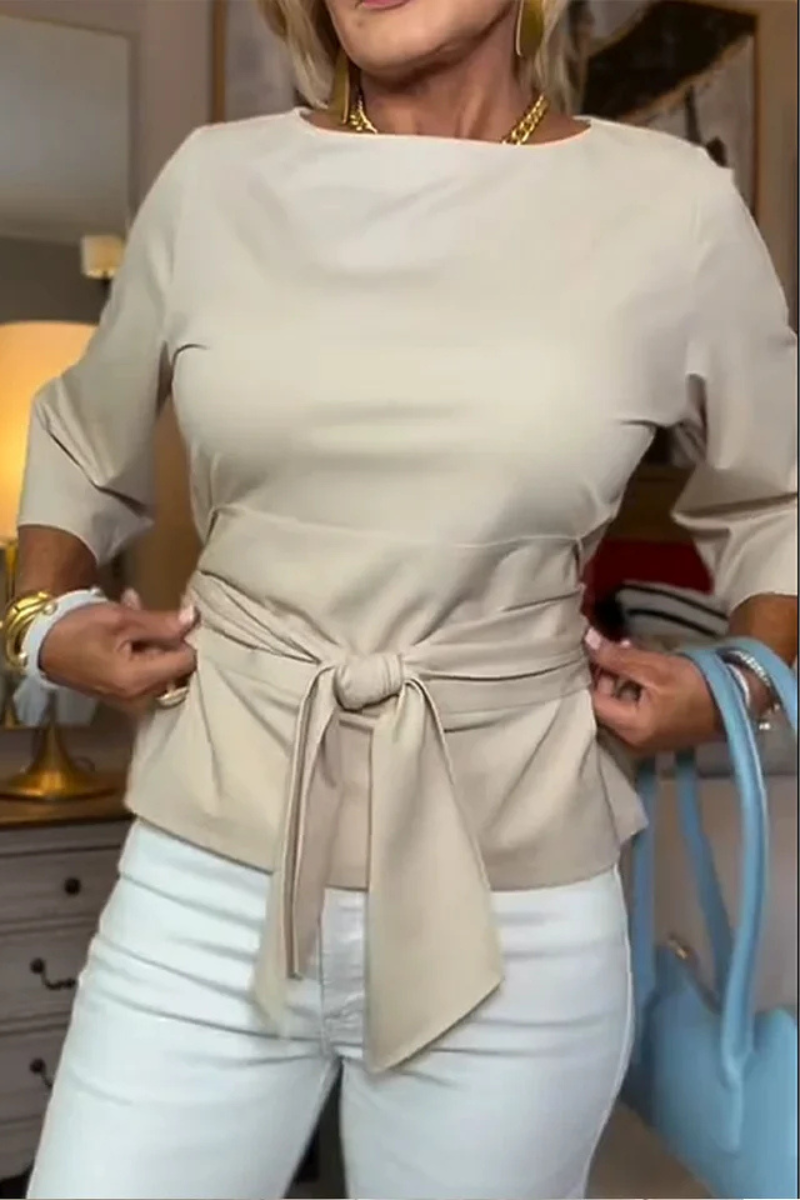 Daria™ | Stilvolles Top mit Schleife in der Taille