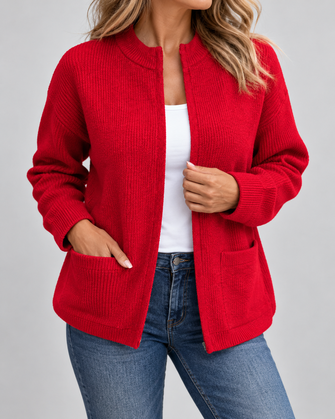 Merel™ | Cardigan en maille chaud avec poches