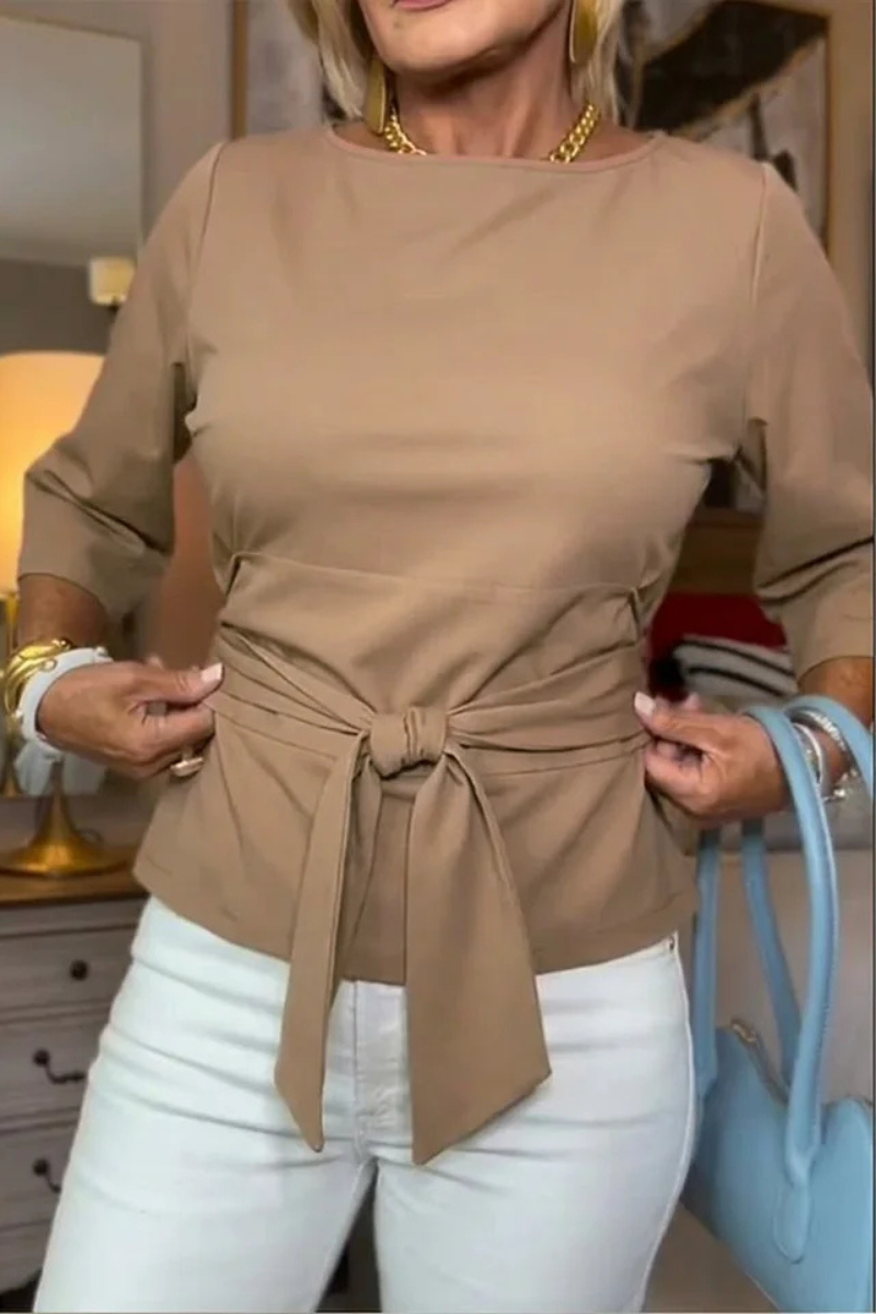 Daria™ | Stilvolles Top mit Schleife in der Taille