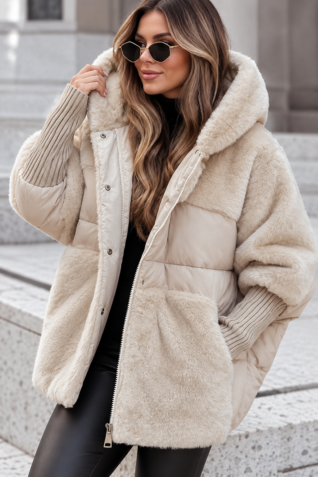 Isabelle™ | Warme Jacke mit Kapuze