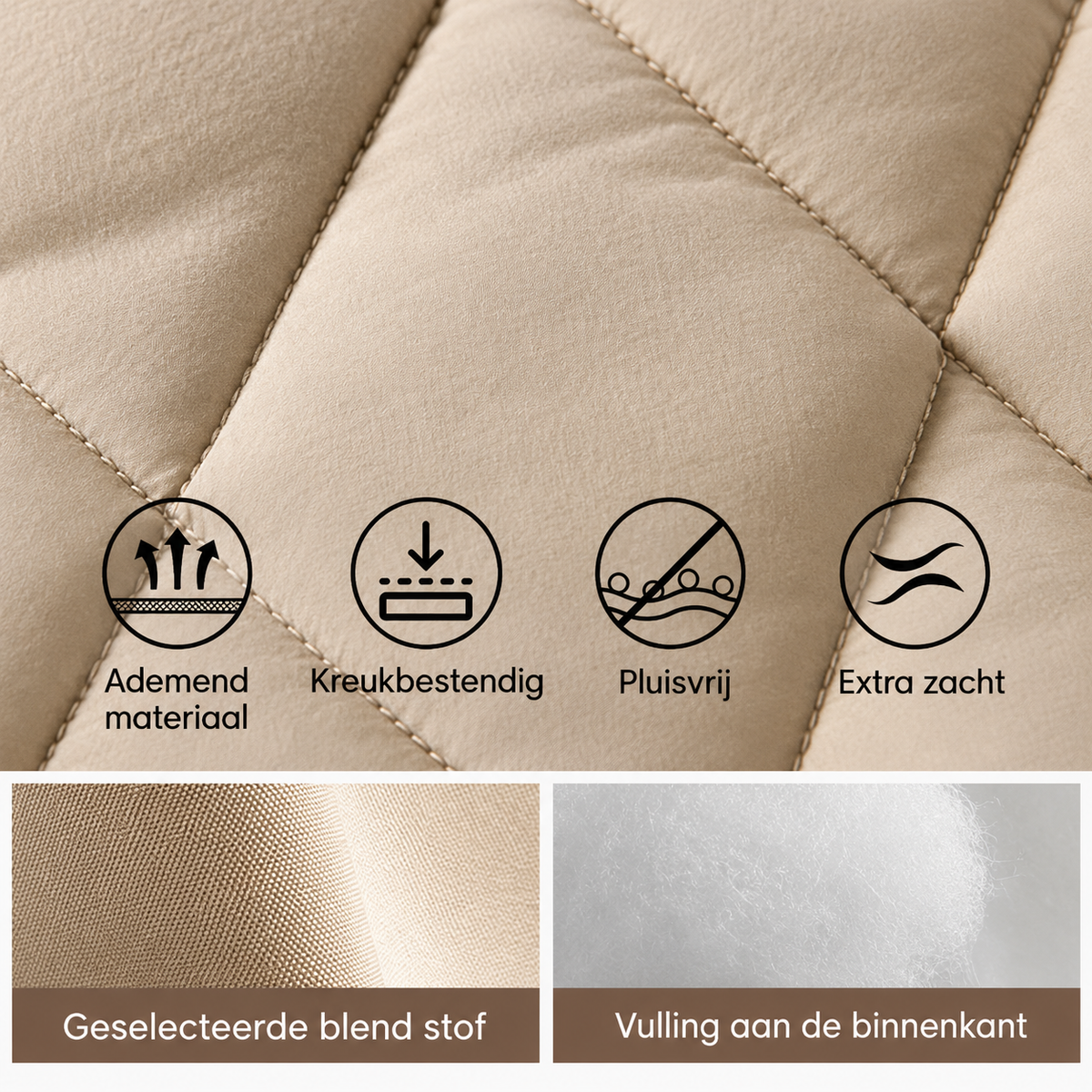 Nienke™ | Warme Steppjacke mit Strickärmeln