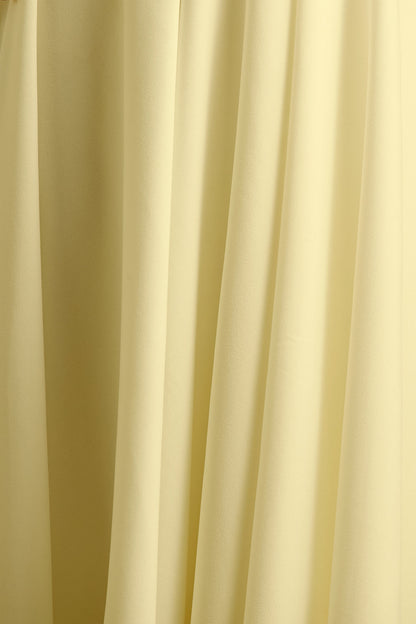 Parina | Vestido Midi Color Limón Con Tirantes Y Falda Con Volumen