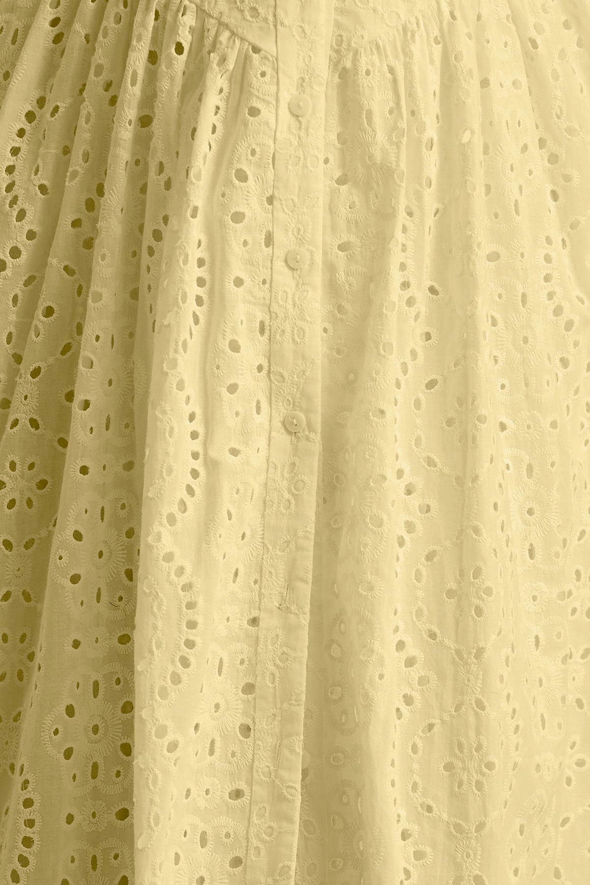 Jezebel | Vestido Midi Amarillo De Broidery Premium con Cuello Halter y Cuello