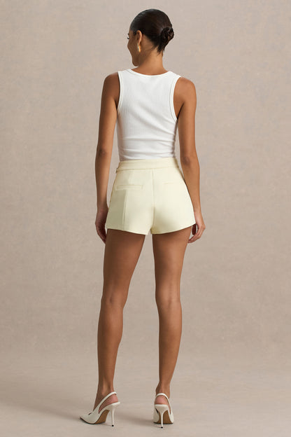Lina | Shorts Entallados Color Crema