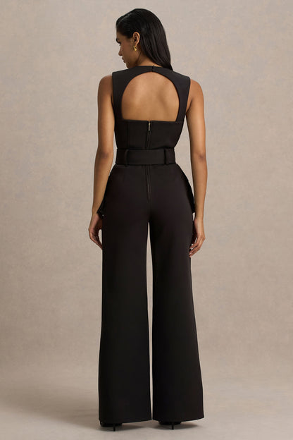 Solice | Mono Negro de Escote Cuadrado