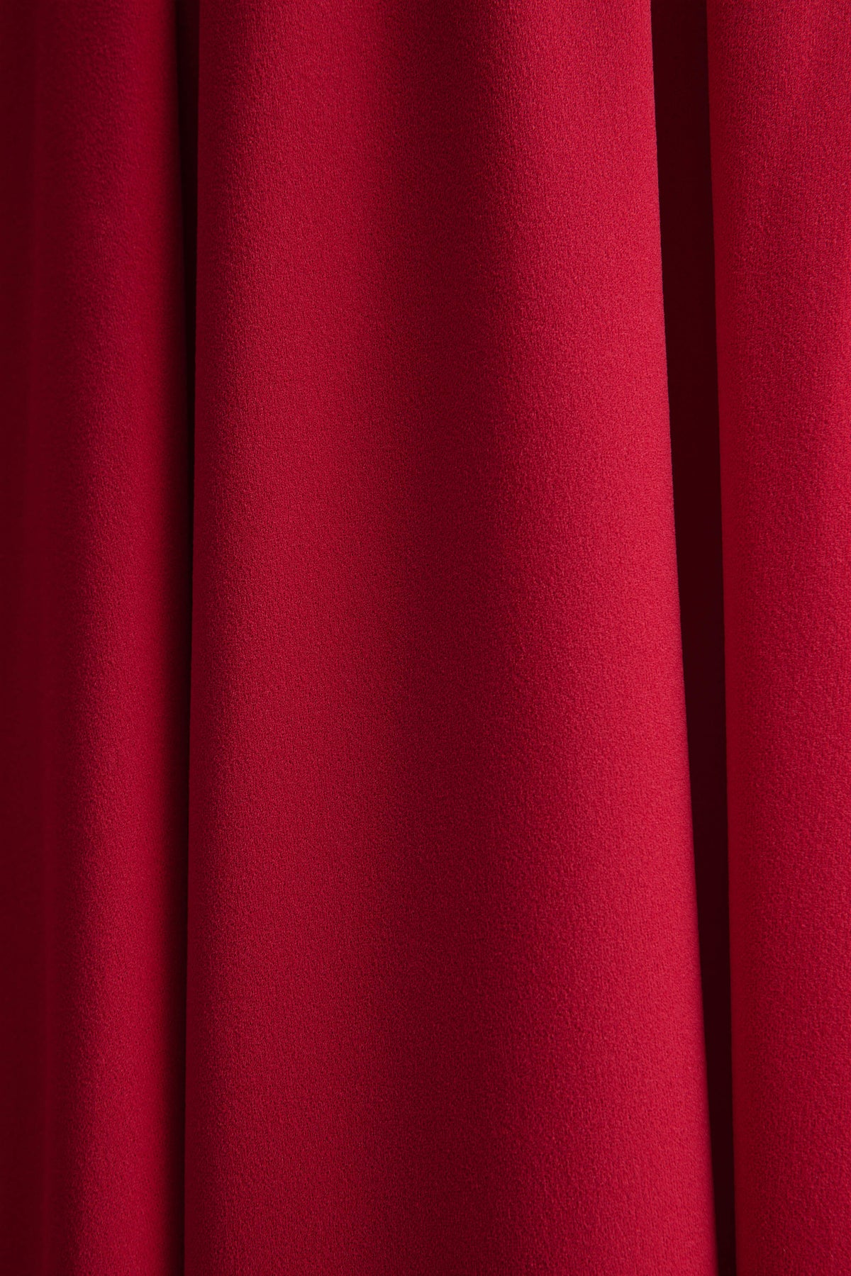 Rhode | Vestido midi rojo con escote halter