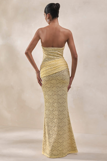Vissia | Body Bandeau Limón De Encaje