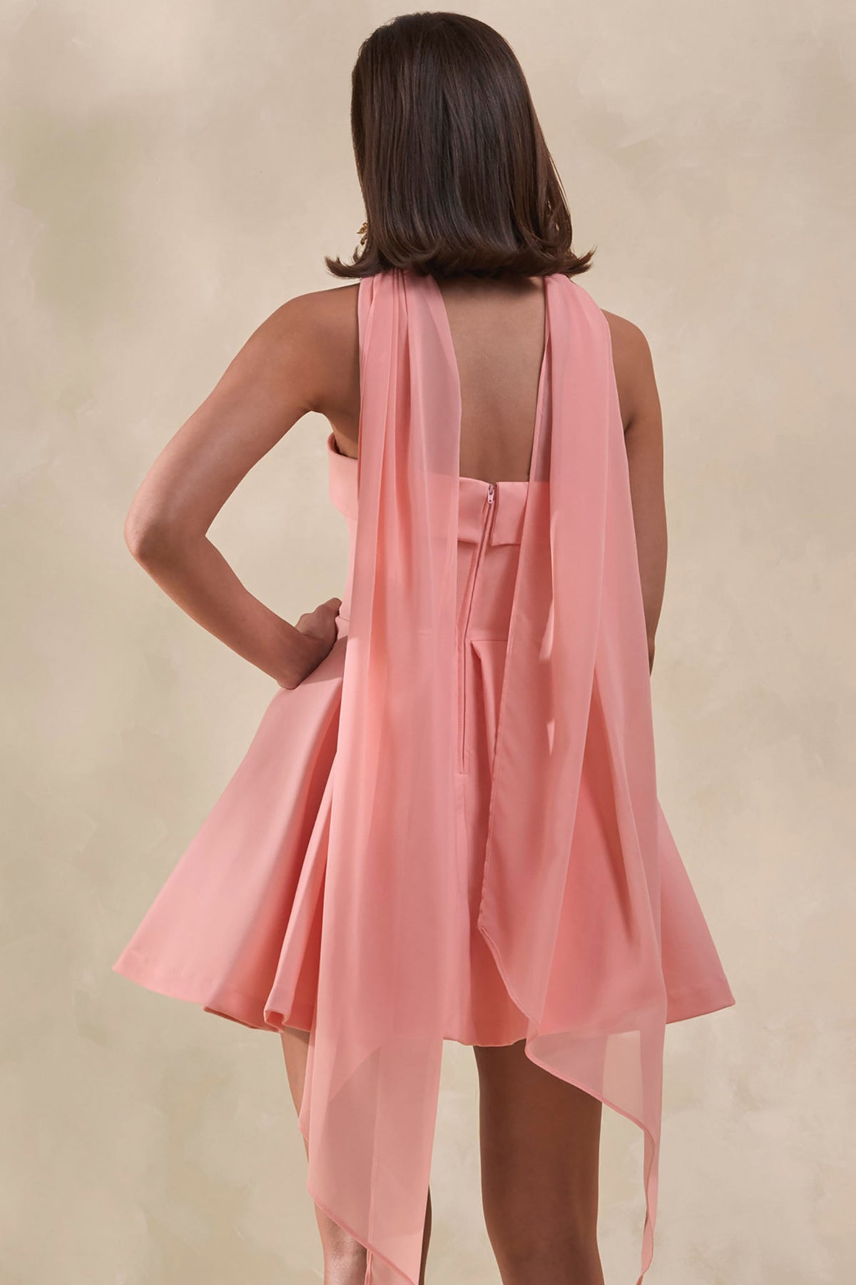 Bruna | Pañuelo De Gasa Rosa Claro