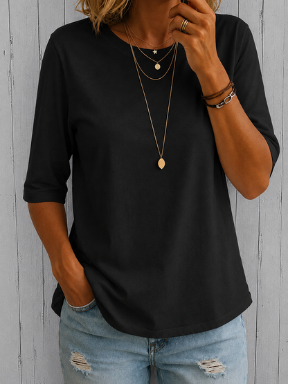 Ilenia | Camiseta Casual de Manga Corta