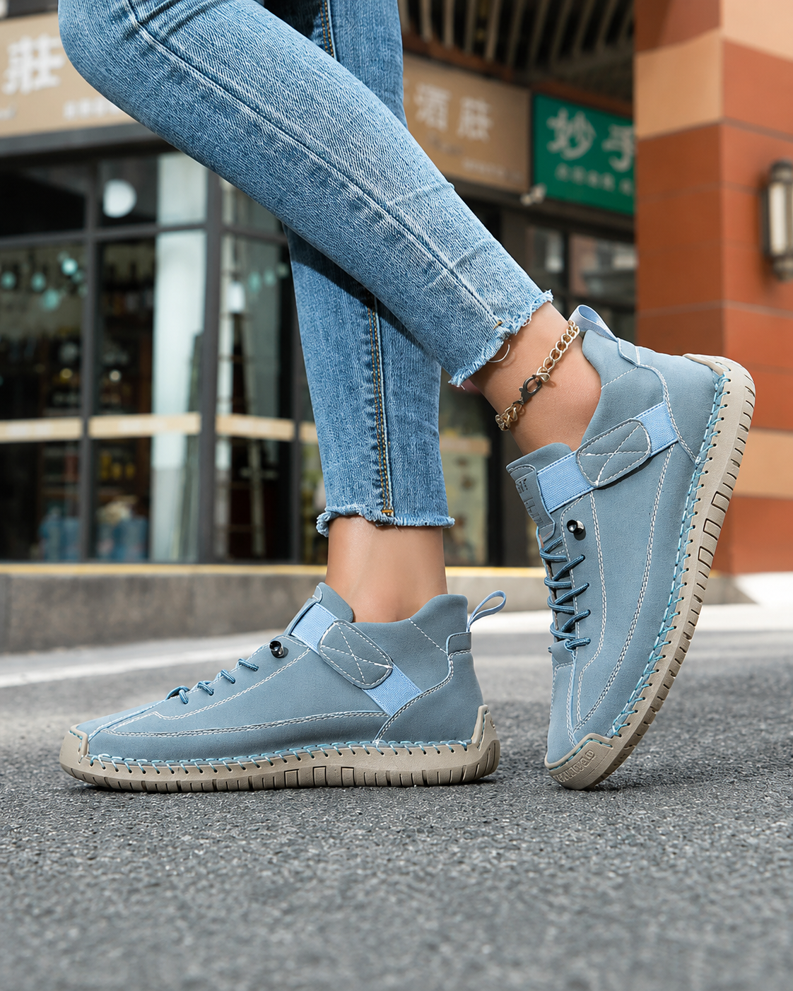 Renate™ | Bequeme orthopädische Sneaker mit Klettverschluss