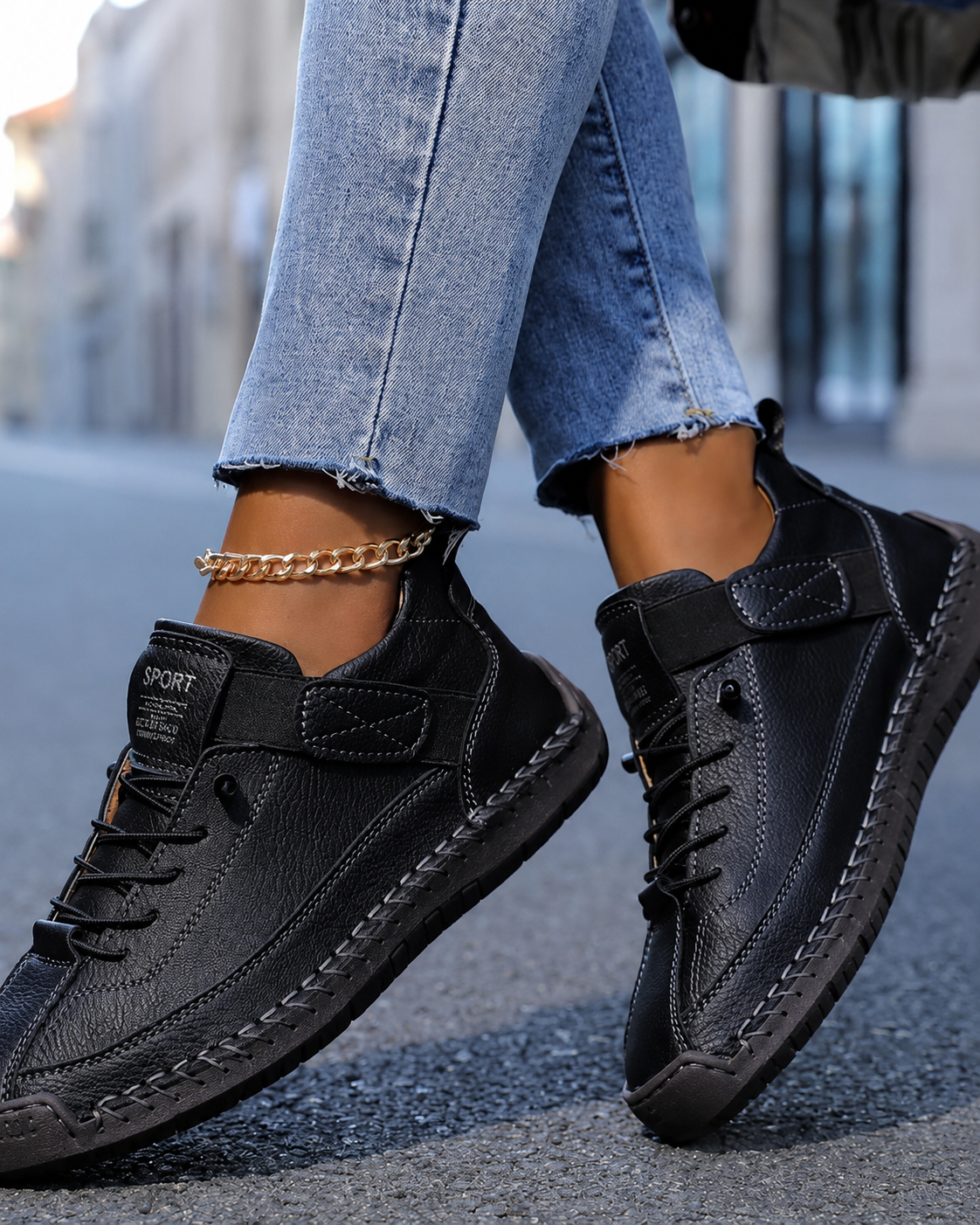 Renate™ | Bequeme orthopädische Sneaker mit Klettverschluss