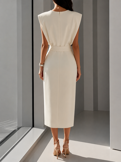 Celina™ | Stilvolles ärmelloses Midikleid