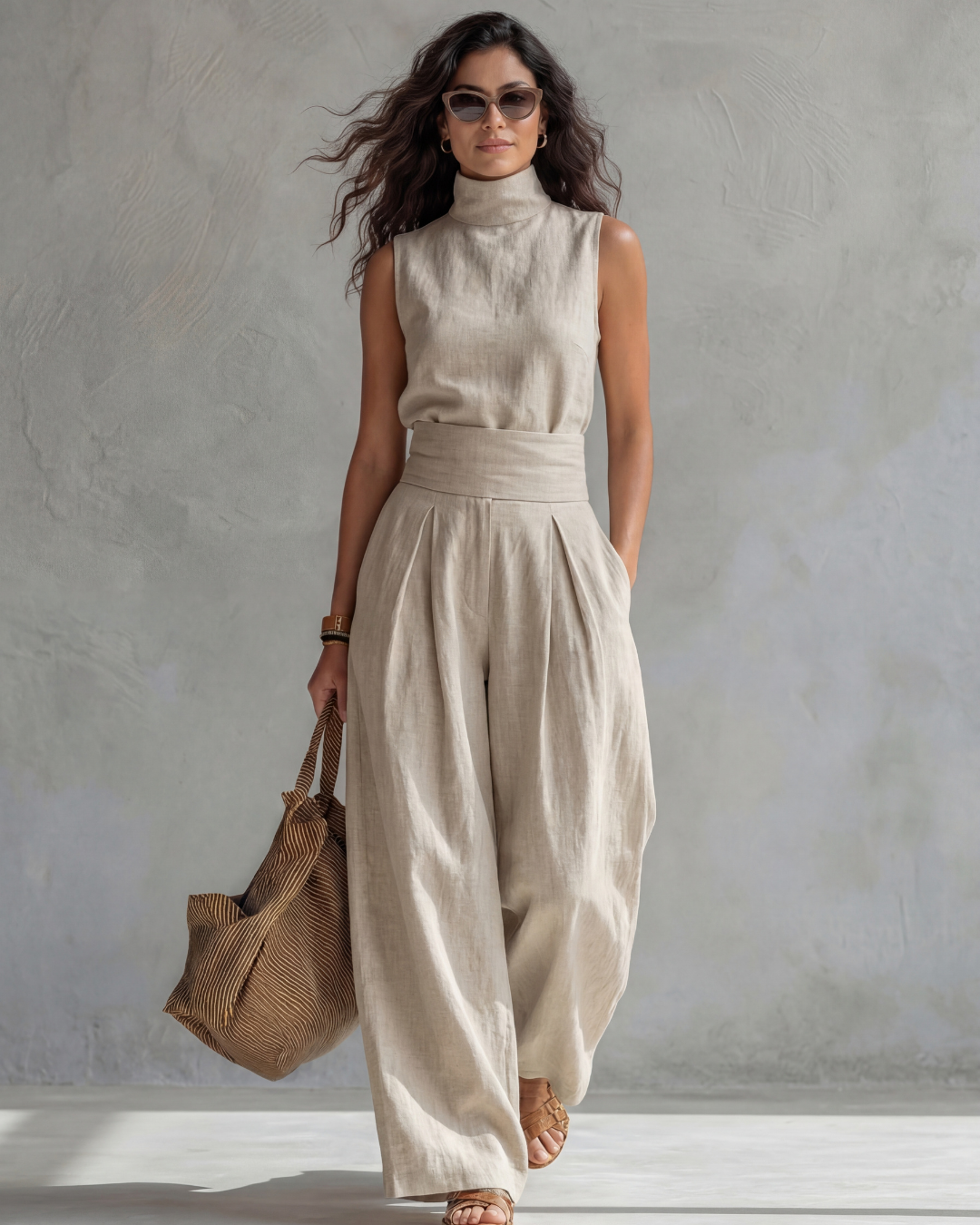 Marieke | Conjunto con Top de Cuello Alzado