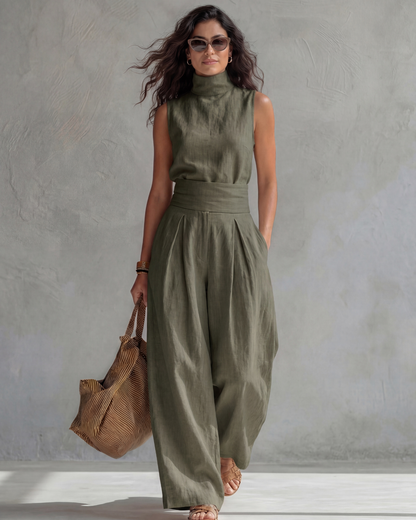 Marieke | Conjunto con Top de Cuello Alzado