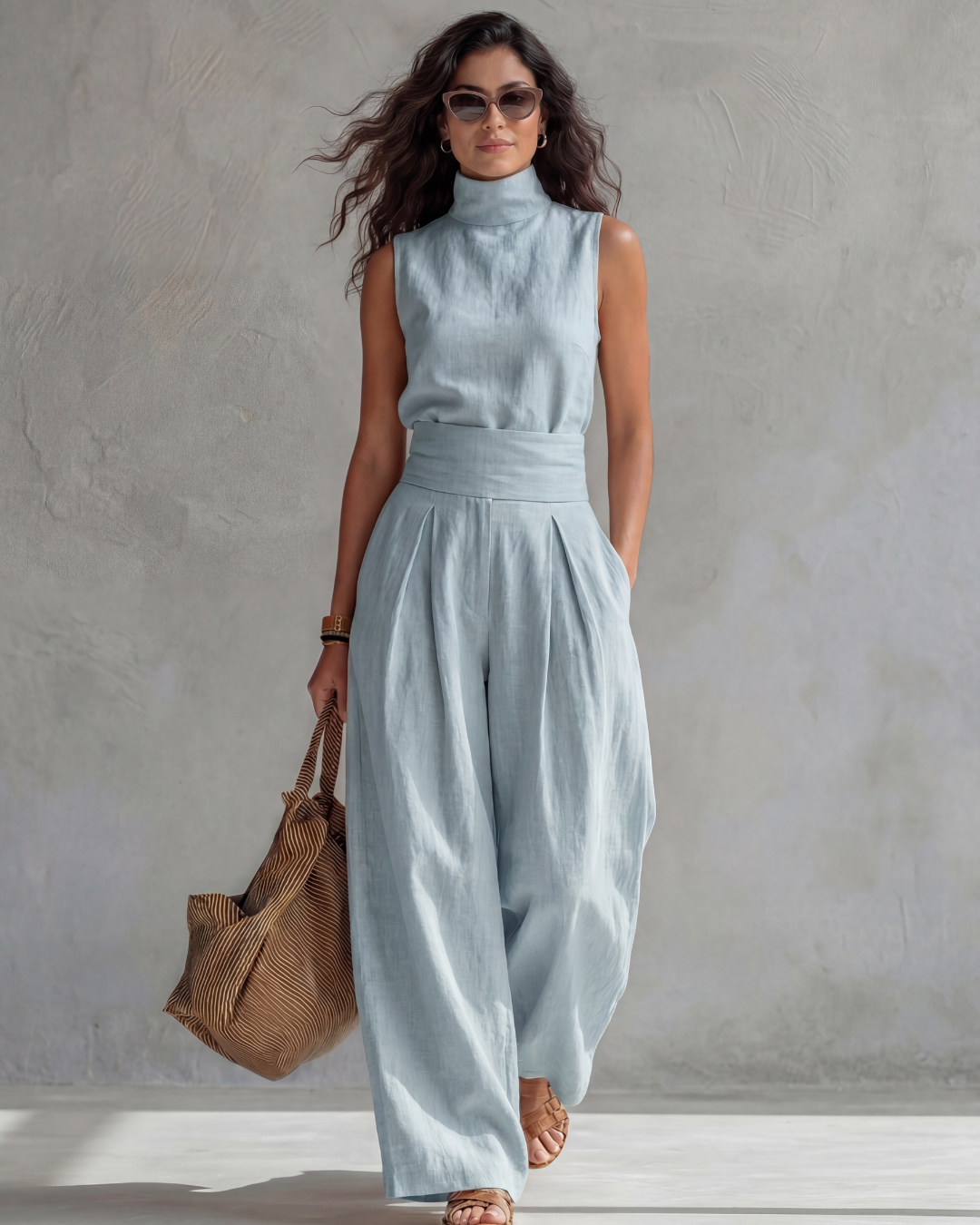 Marieke | Conjunto con Top de Cuello Alzado