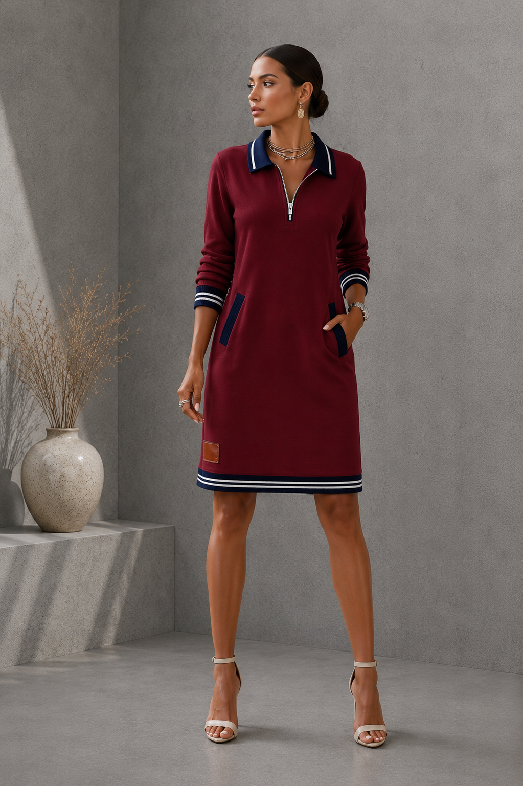 Siena | Vestido de elegancia casual con esencia náutica